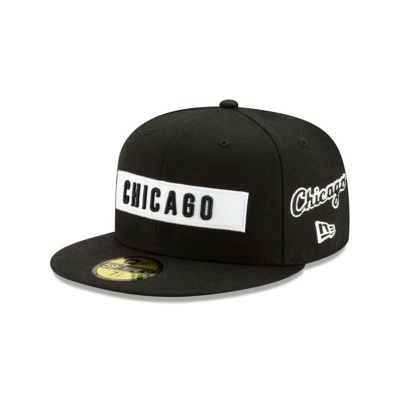 Sapca New Era Chicago White Sox MLB Boxed Wordmark 59FIFTY Fitted - Negrii